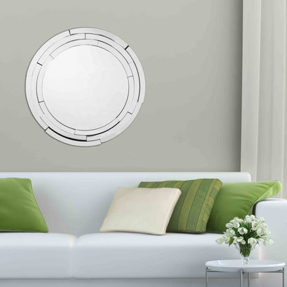 HomeRoots Silver 3D Framed Mirror