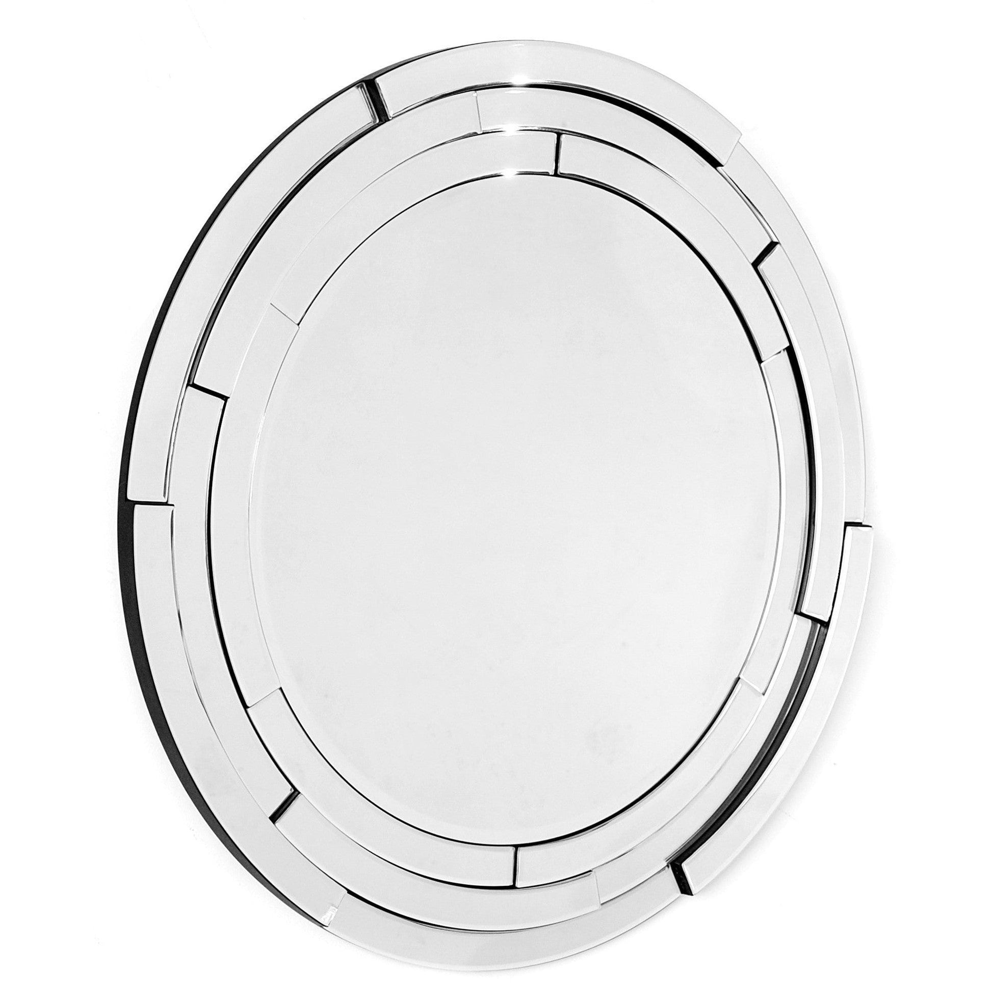 HomeRoots Silver 3D Framed Mirror