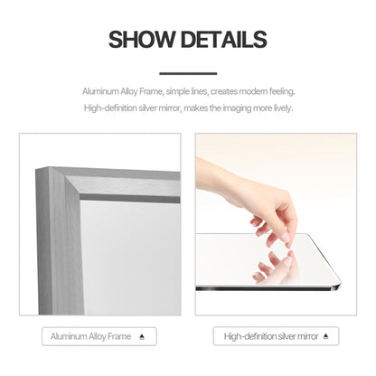 HomeRoots Silver Aluminum Framed Mirror