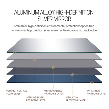 HomeRoots Silver Aluminum Framed Mirror
