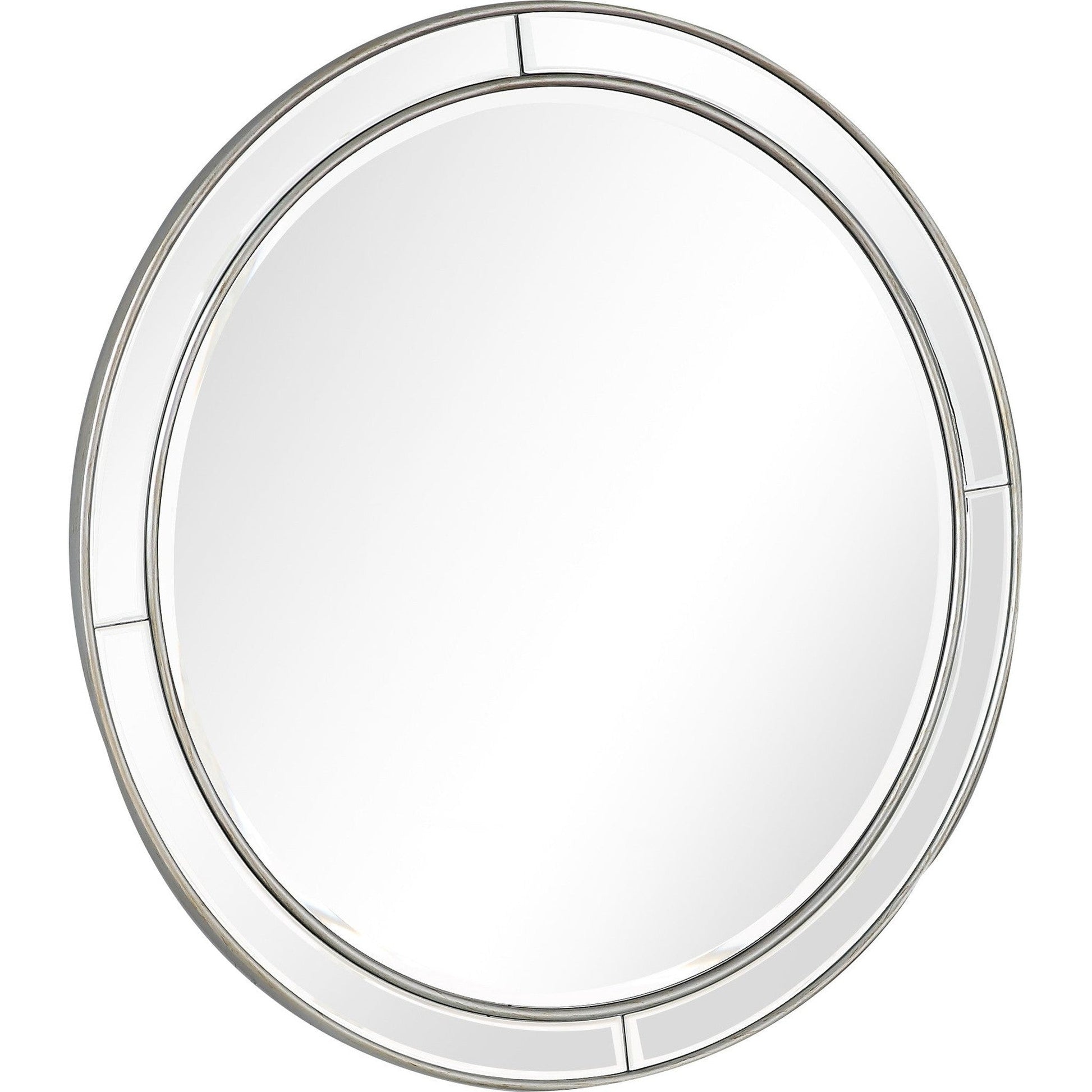 HomeRoots Silver Beaded Wall Mirror
