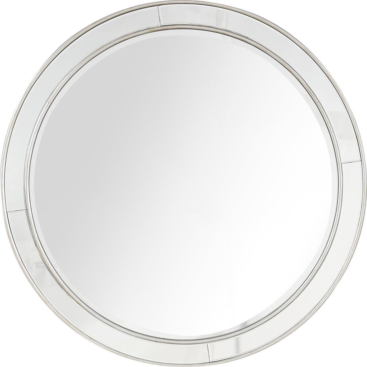 HomeRoots Silver Beaded Wall Mirror