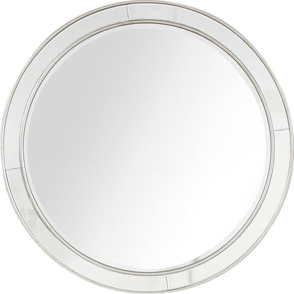 HomeRoots Silver Beaded Wall Mirror