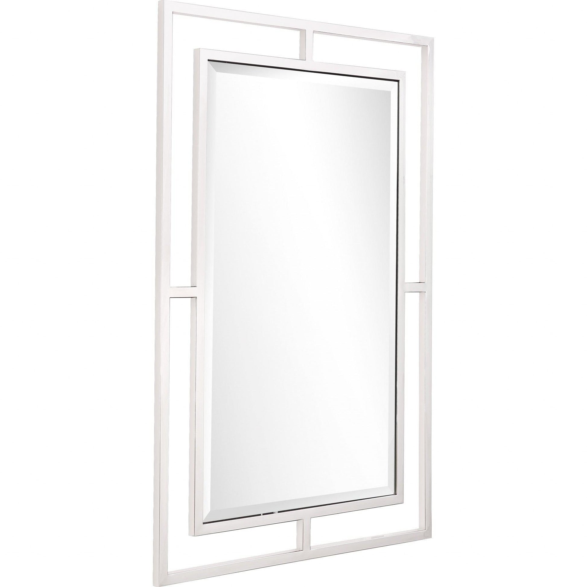 HomeRoots Silver Chic Rectangular Wall Mirror