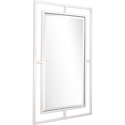 HomeRoots Silver Chic Rectangular Wall Mirror