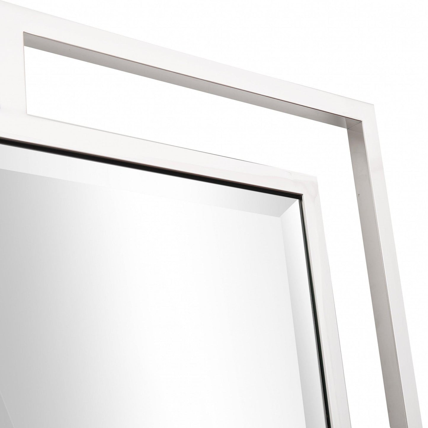 HomeRoots Silver Chic Rectangular Wall Mirror