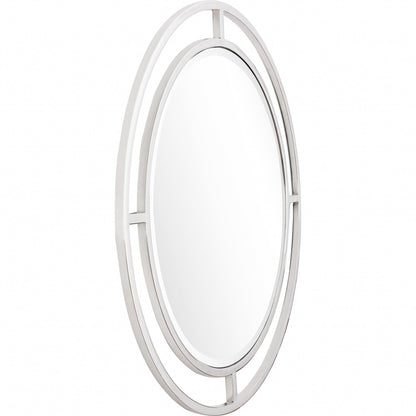 HomeRoots Silver Chic Round Wall Mirror