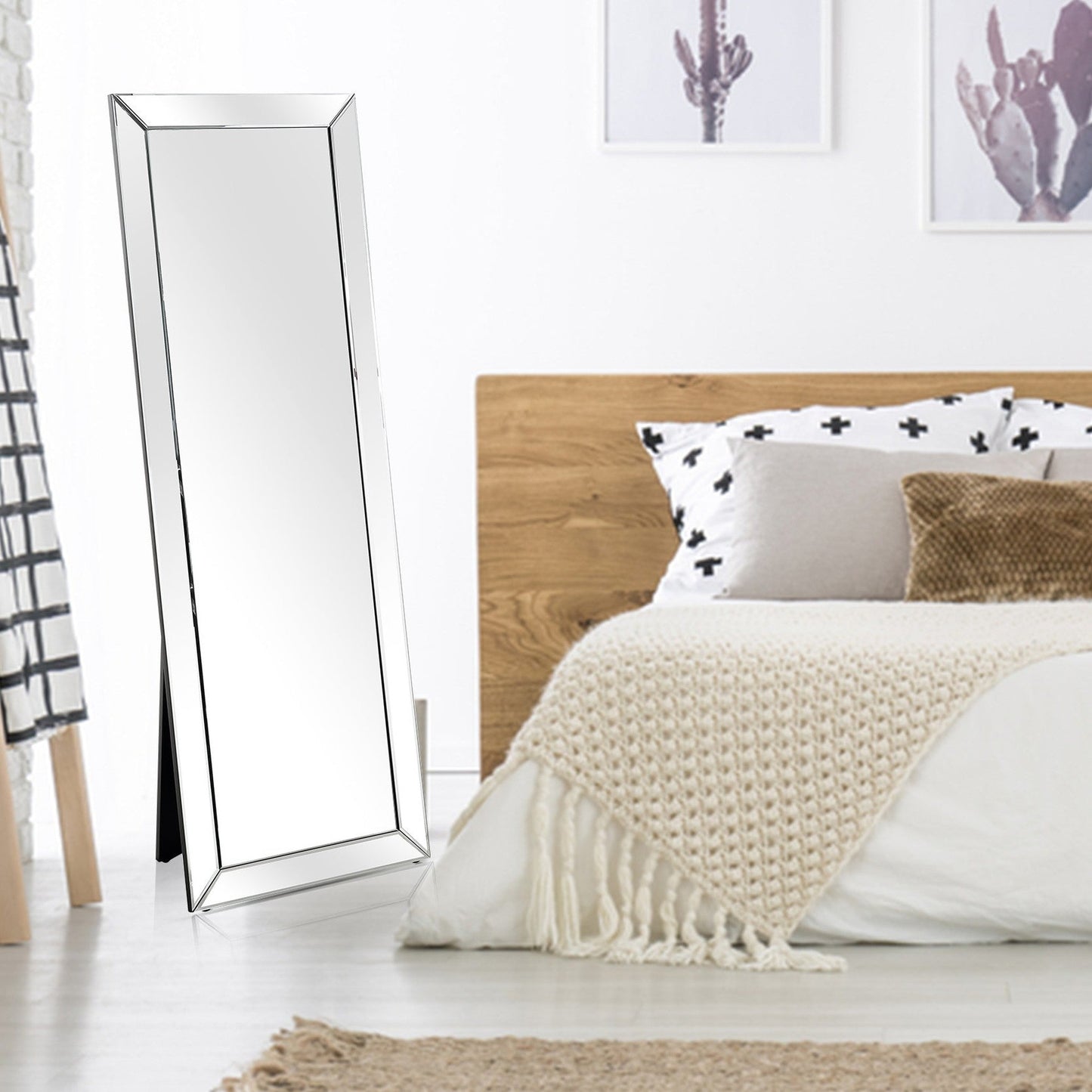 HomeRoots Silver Contemporary Full Length Mirror