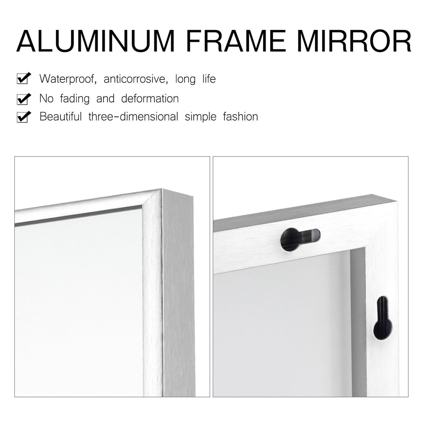 HomeRoots Silver Framed Wall Mirror