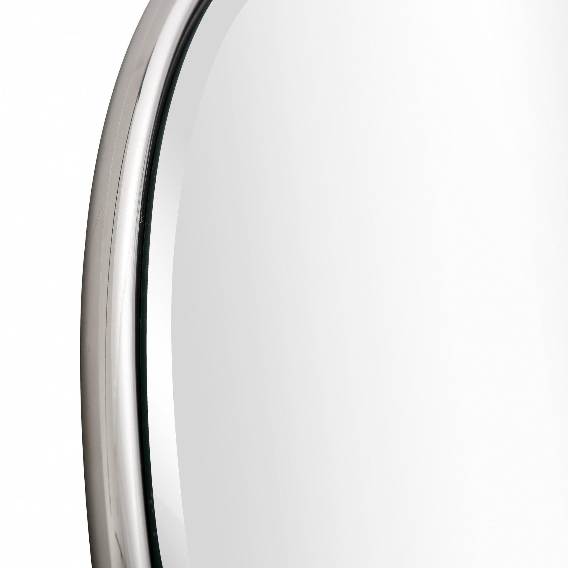 HomeRoots Silver Full Moon Wall Mirror