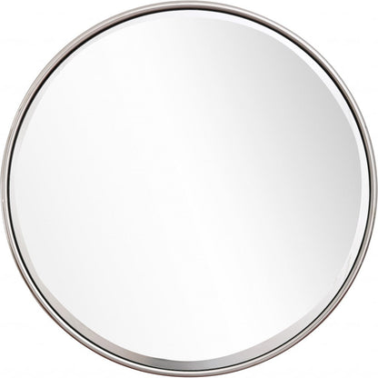 HomeRoots Silver Full Moon Wall Mirror