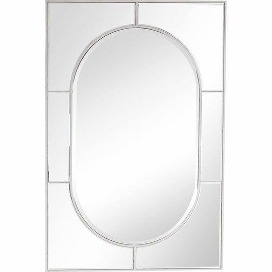 HomeRoots Silver Glass Wall Mirror