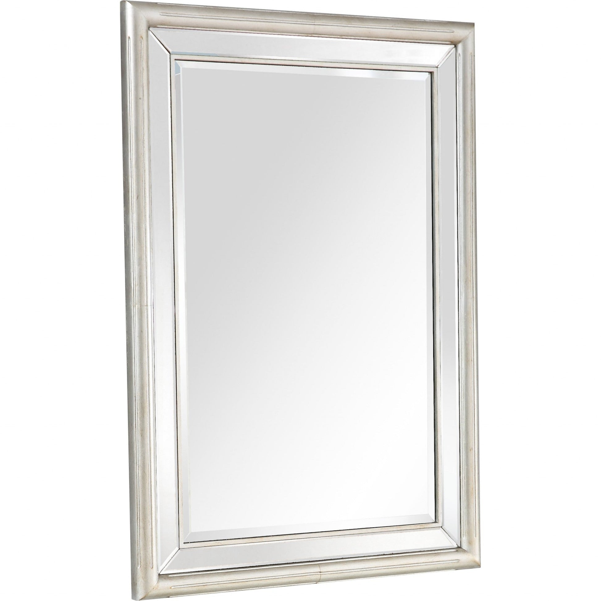 HomeRoots Silver Leaf Antiqued Mirror