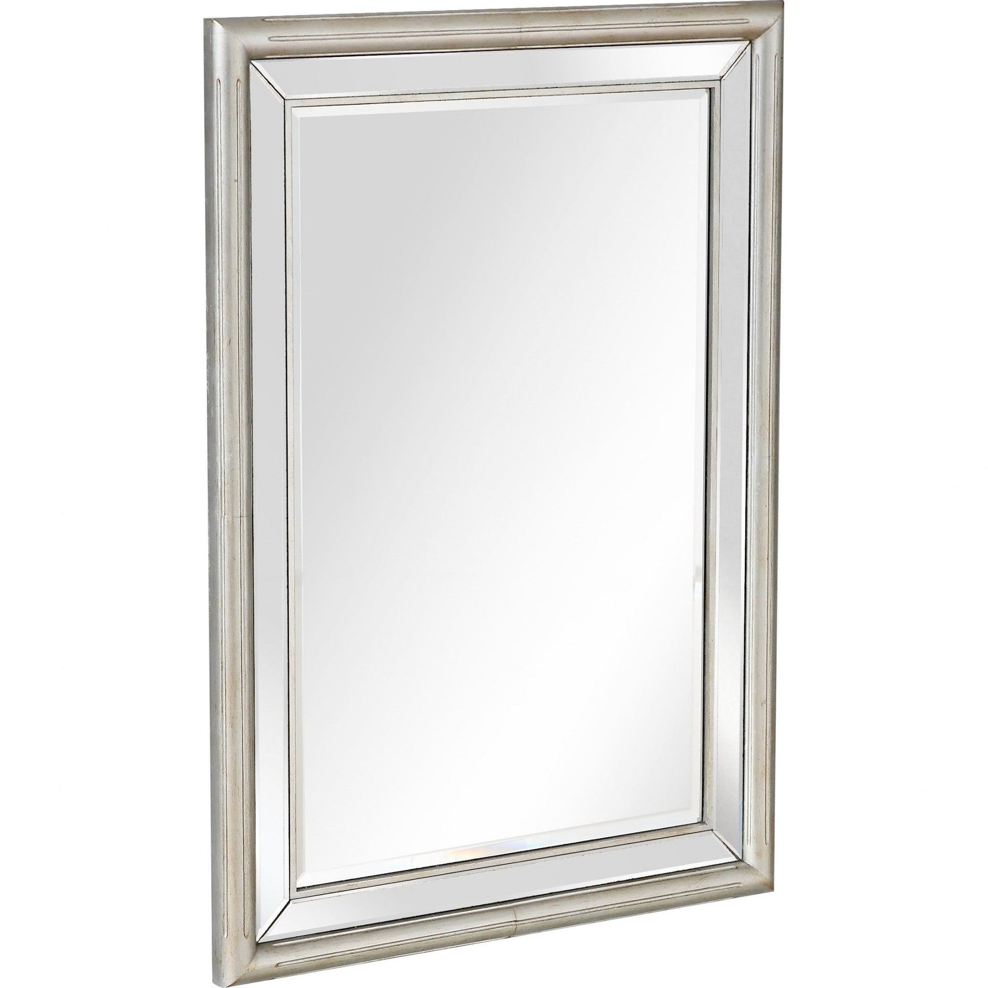 HomeRoots Silver Leaf Antiqued Mirror
