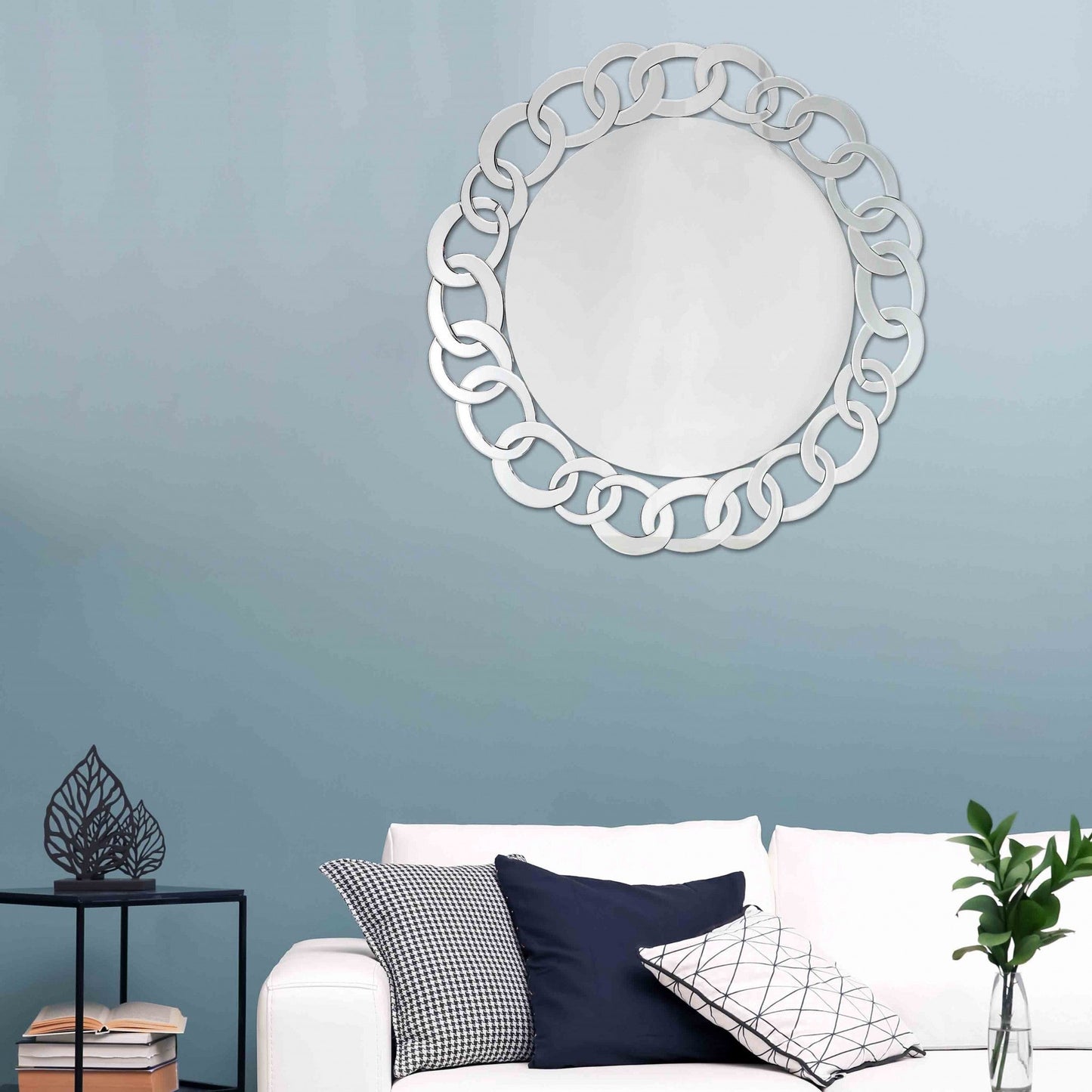 HomeRoots Silver Linked Mirror