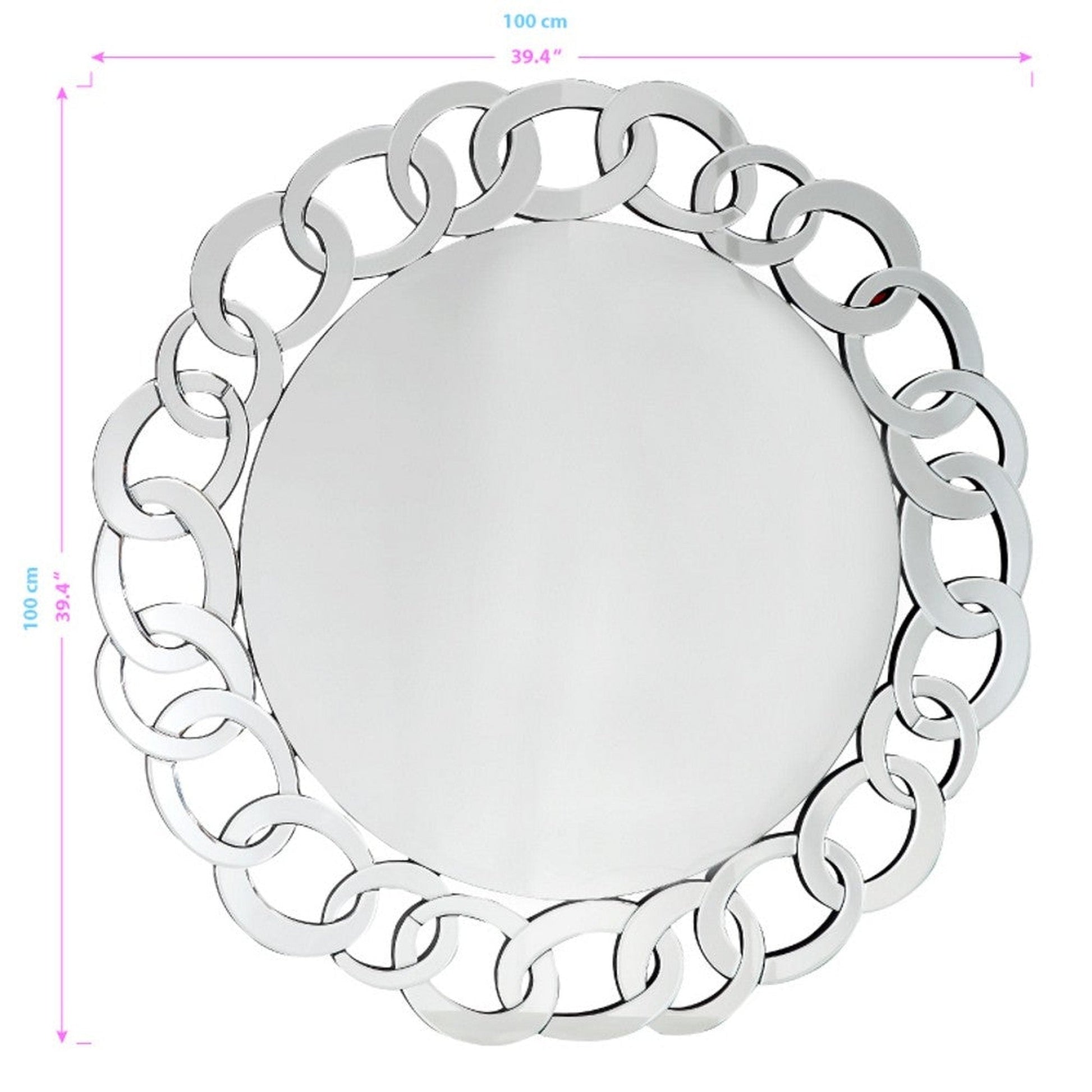 HomeRoots Silver Linked Mirror