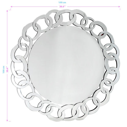 HomeRoots Silver Linked Mirror