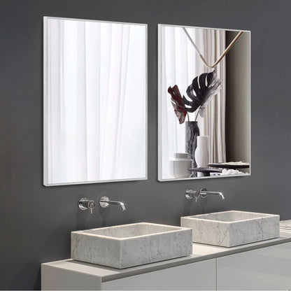 HomeRoots Silver Rectangular Wall Mirror