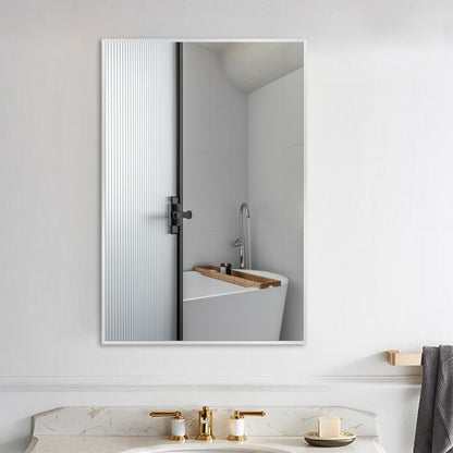 HomeRoots Silver Rectangular Wall Mirror