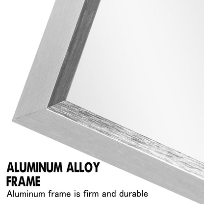 HomeRoots Silver Rectangular Wall Mirror