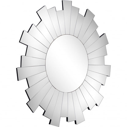 HomeRoots Silver Sunshine Wall Mirror