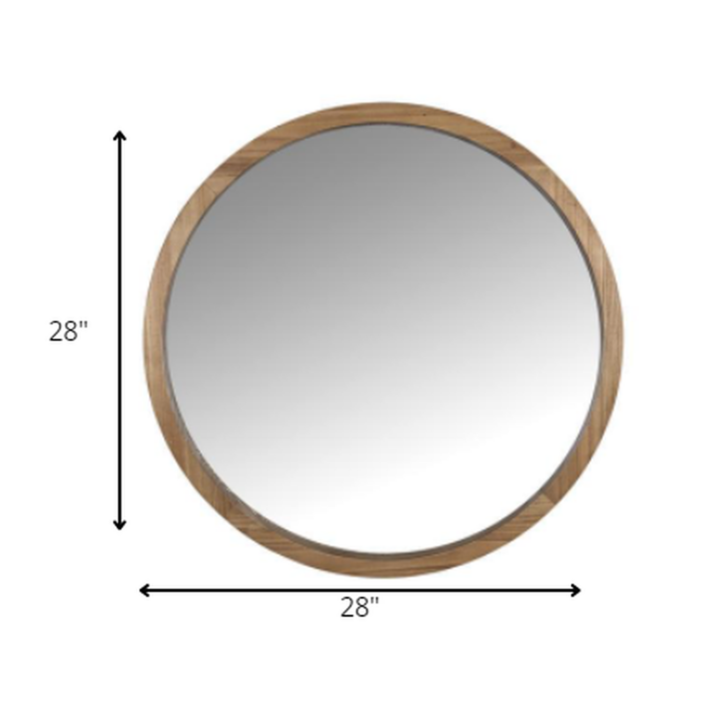 HomeRoots Simple Modern Round Wall Mirror
