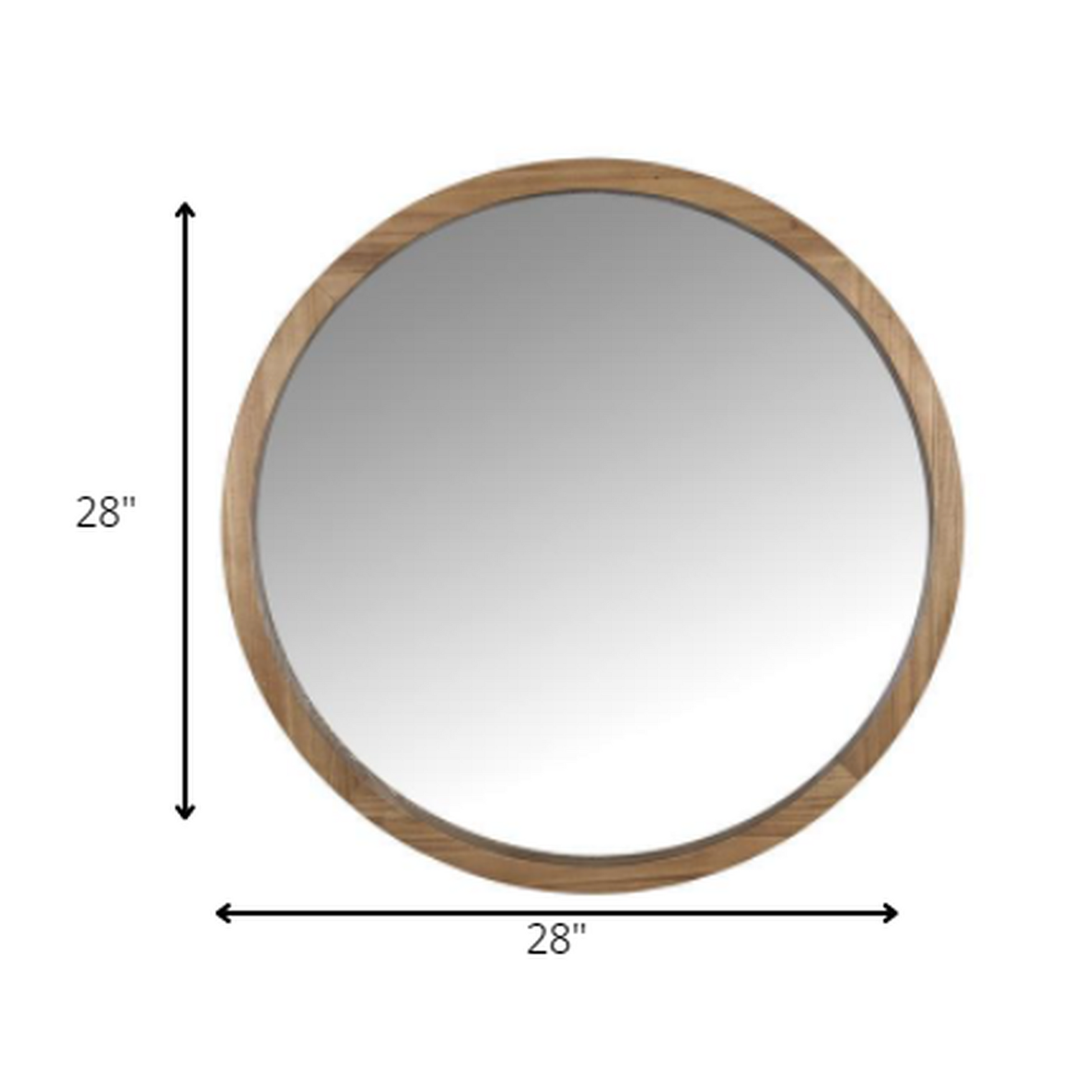 HomeRoots Simple Modern Round Wall Mirror