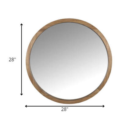 HomeRoots Simple Modern Round Wall Mirror