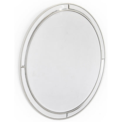 HomeRoots Simply Lined Silver Mirror