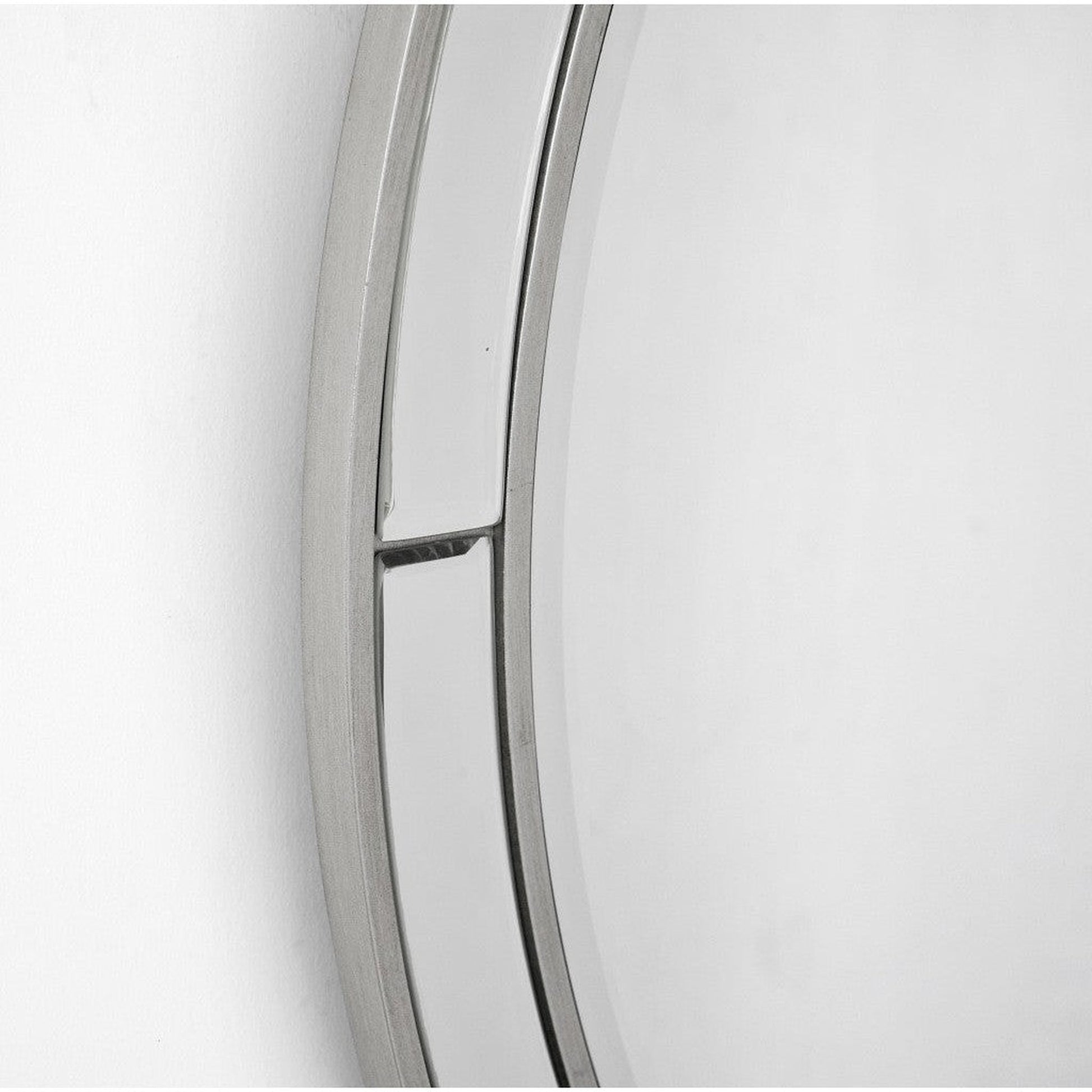 HomeRoots Simply Lined Silver Mirror