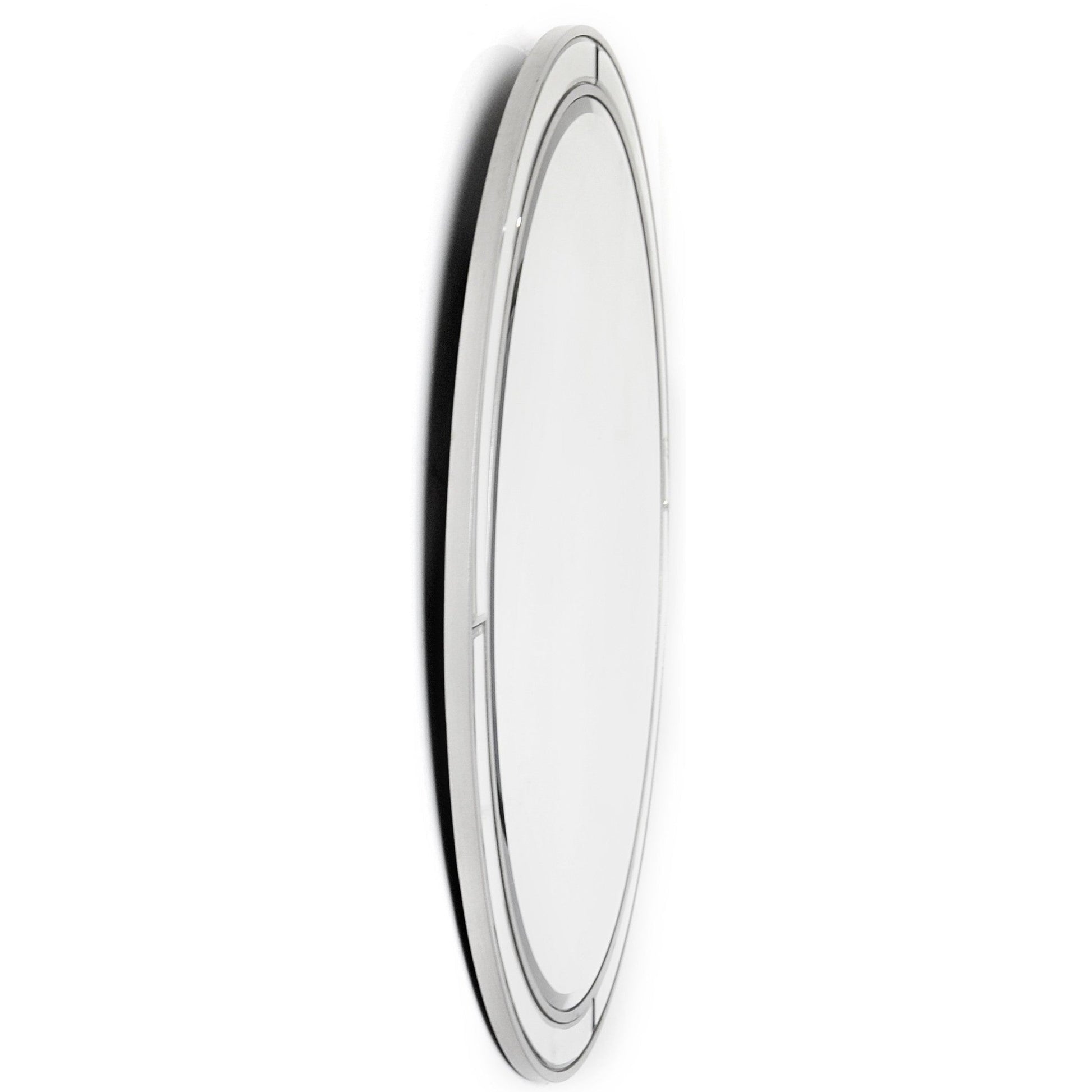 HomeRoots Simply Lined Silver Mirror