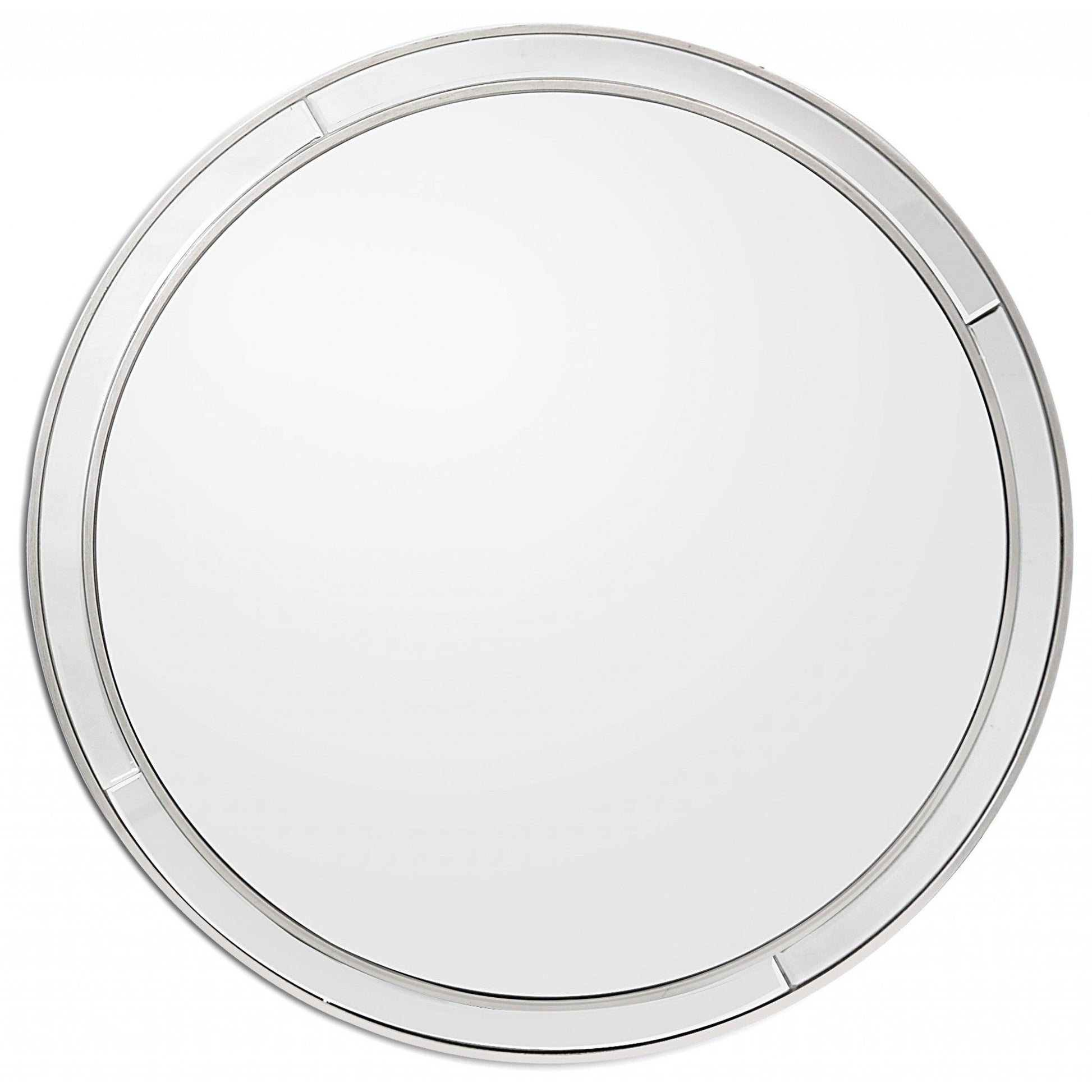HomeRoots Simply Lined Silver Mirror