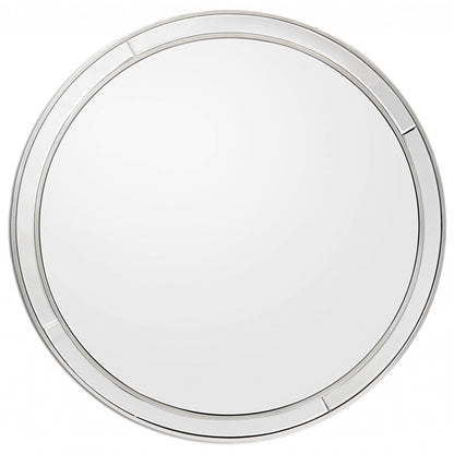 HomeRoots Simply Lined Silver Mirror