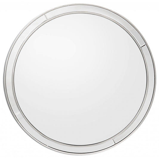 HomeRoots Simply Lined Silver Mirror