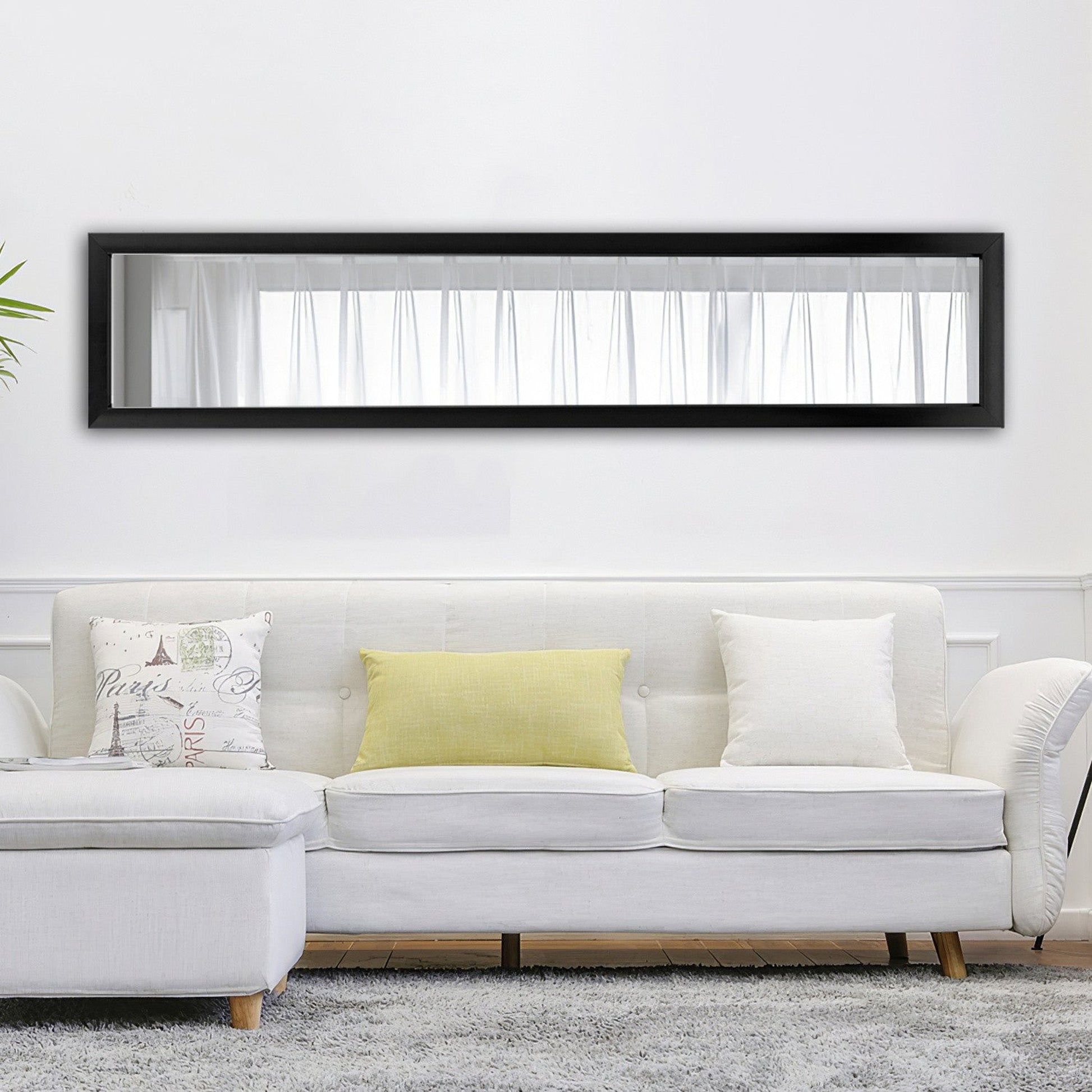 HomeRoots Sleek Black Framed Mirror