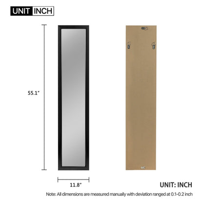 HomeRoots Sleek Black Framed Mirror