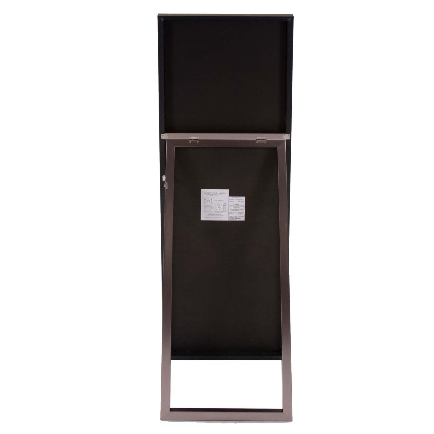 HomeRoots Sleek Brushed Brass Rectangular Full Length Standing Mirror