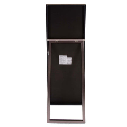 HomeRoots Sleek Brushed Brass Rectangular Full Length Standing Mirror