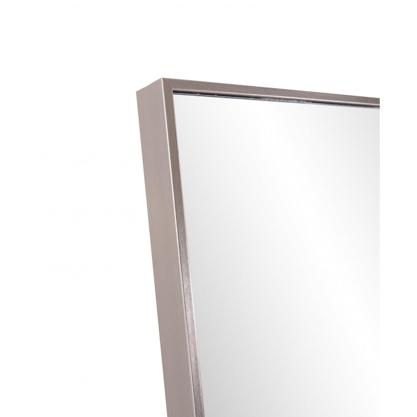 HomeRoots Sleek Brushed Brass Rectangular Full Length Standing Mirror