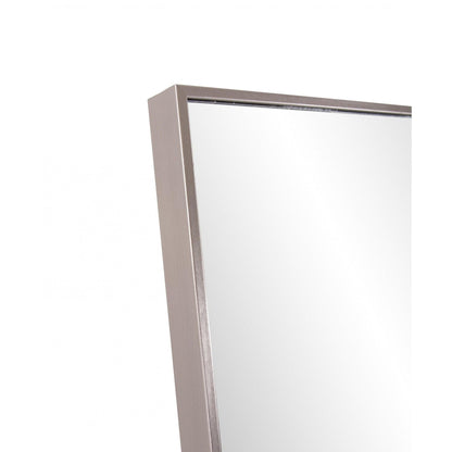 HomeRoots Sleek Brushed Brass Rectangular Full Length Standing Mirror