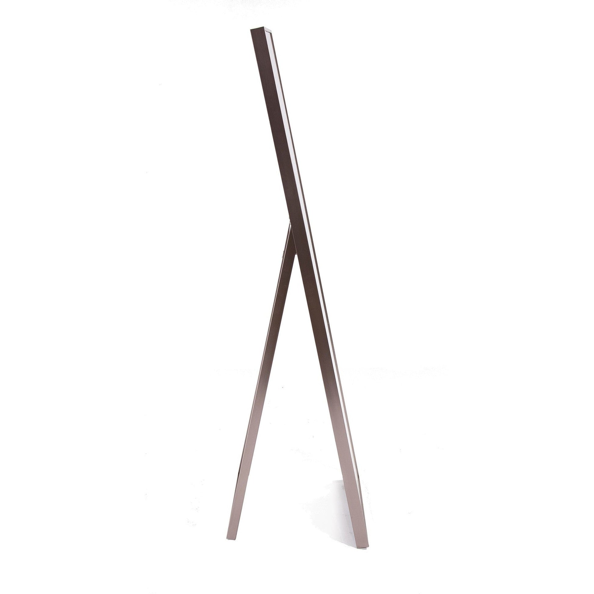 HomeRoots Sleek Brushed Brass Rectangular Full Length Standing Mirror