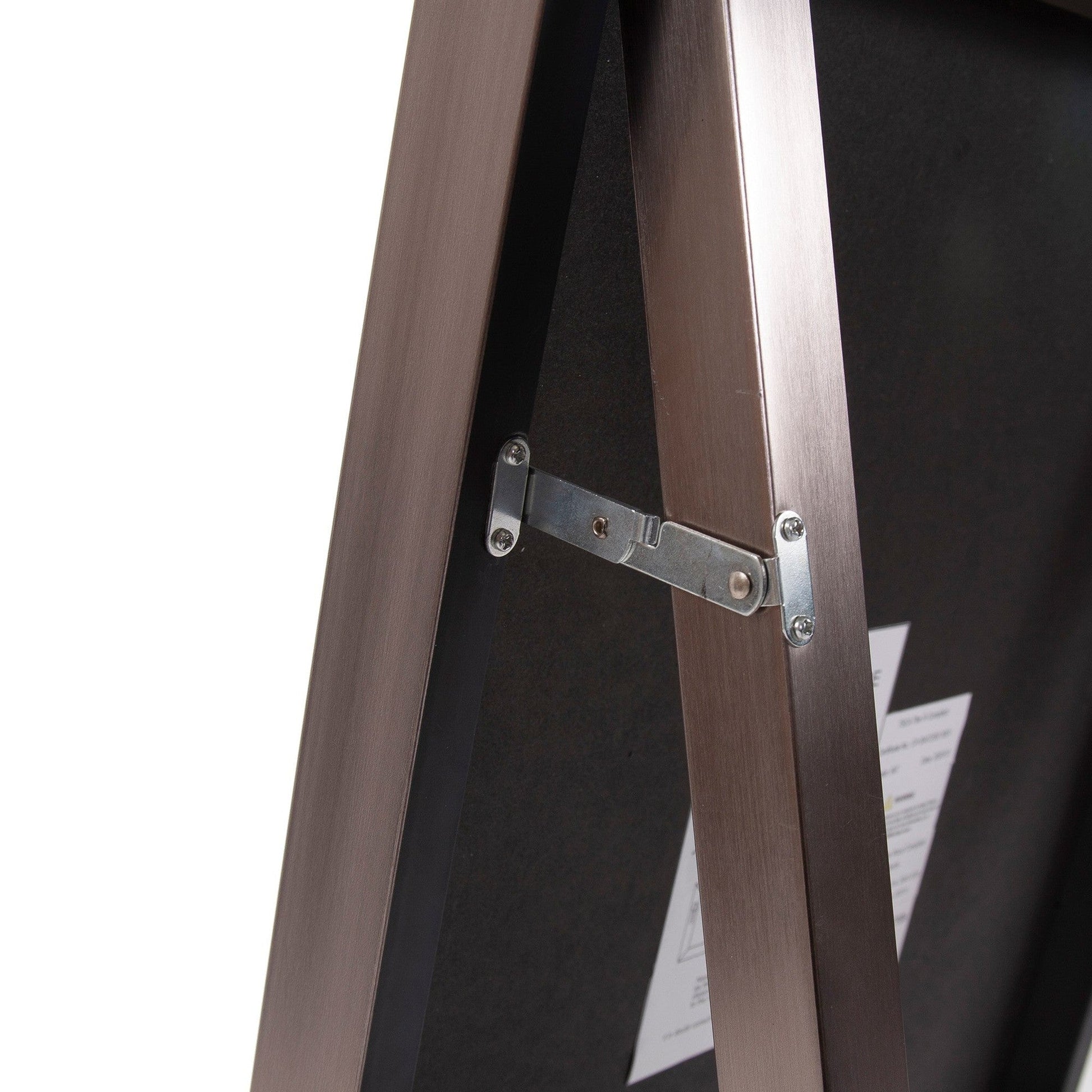 HomeRoots Sleek Brushed Brass Rectangular Full Length Standing Mirror