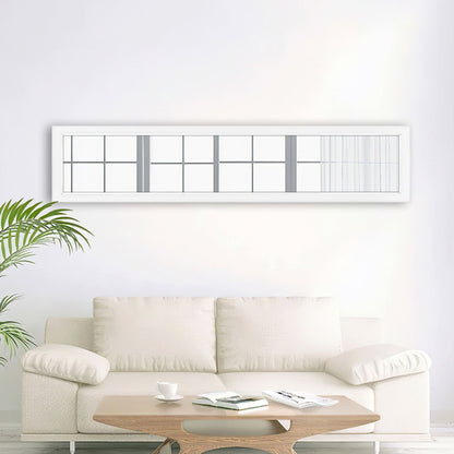 HomeRoots Sleek White Framed Mirror