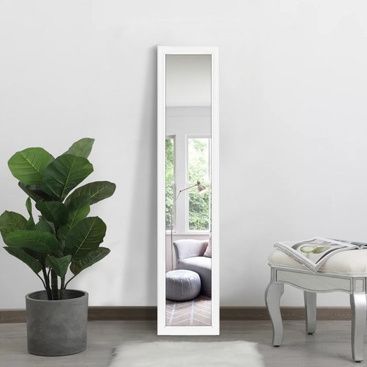 HomeRoots Sleek White Framed Mirror