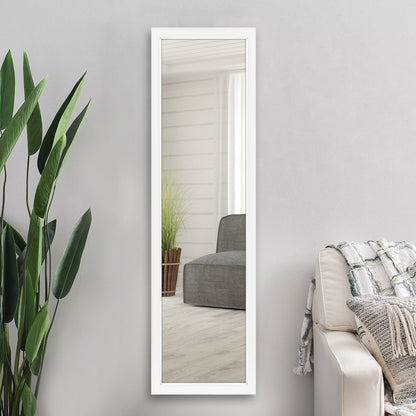 HomeRoots Sleek White Rectangular Mirror