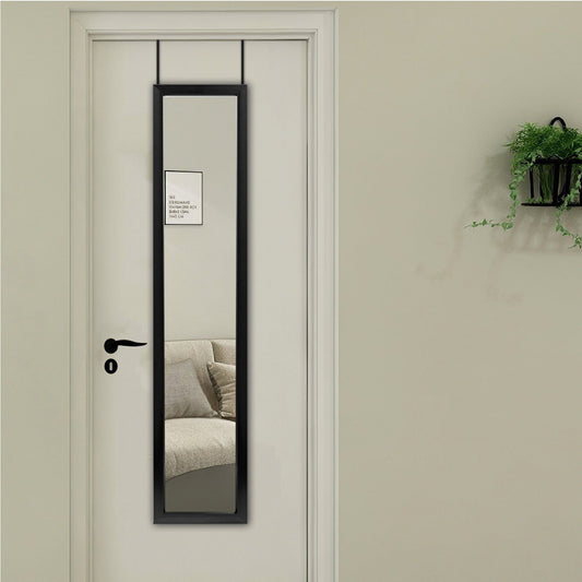 HomeRoots Slim Black Border Door Mount Mirror