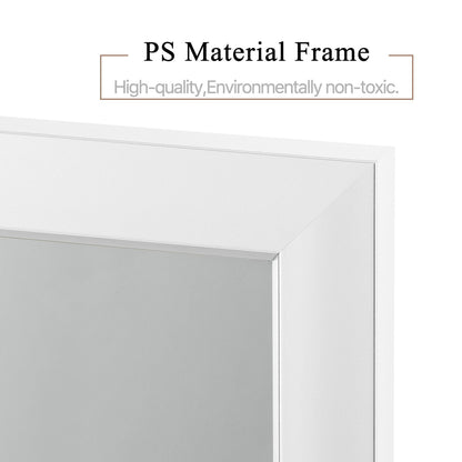 HomeRoots Slim White Border Door Mount Mirror