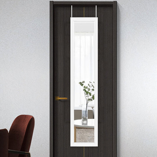 HomeRoots Slim White Border Door Mount Mirror