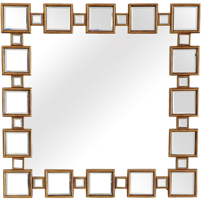 HomeRoots Sqaure Reflective Wall Mirror