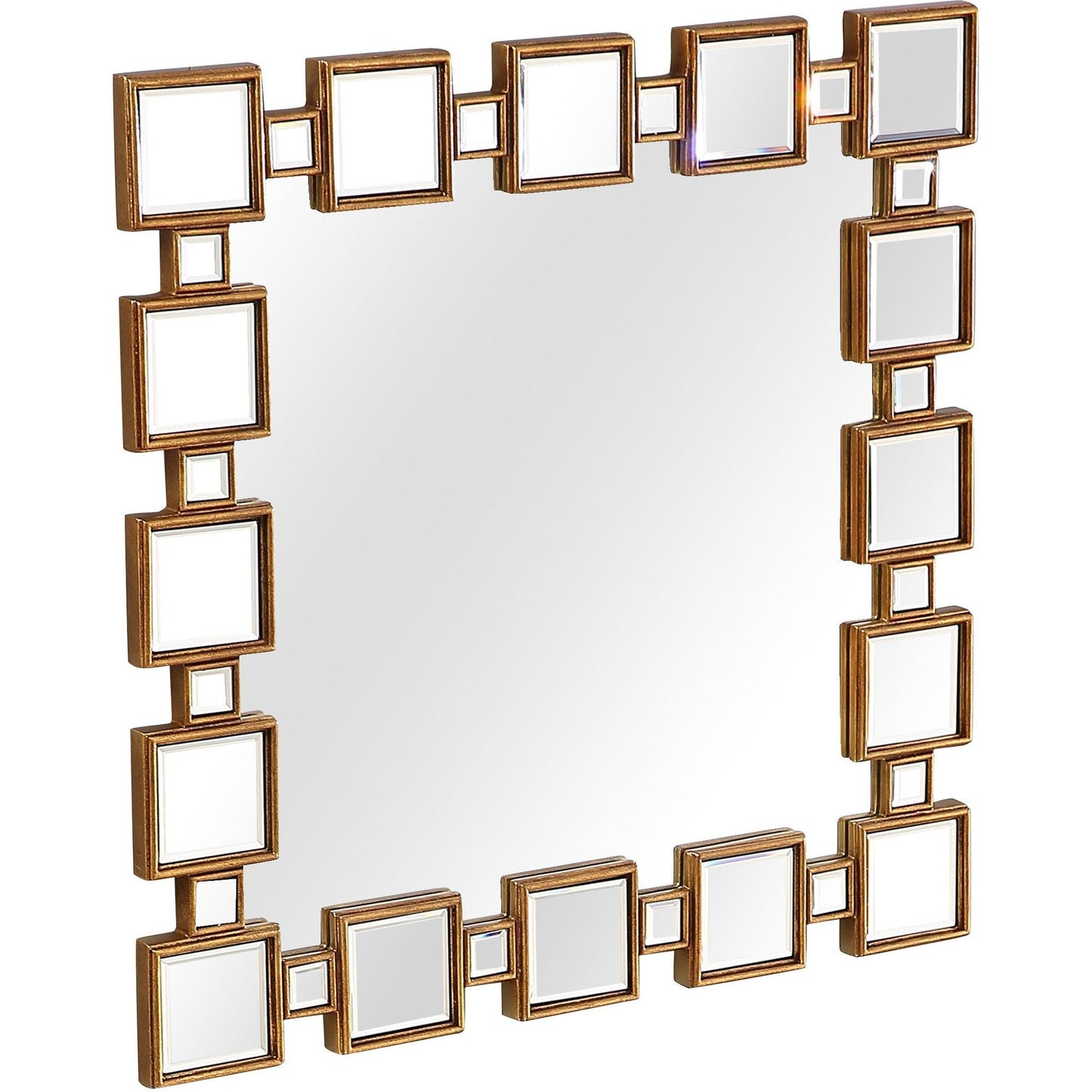 HomeRoots Sqaure Reflective Wall Mirror